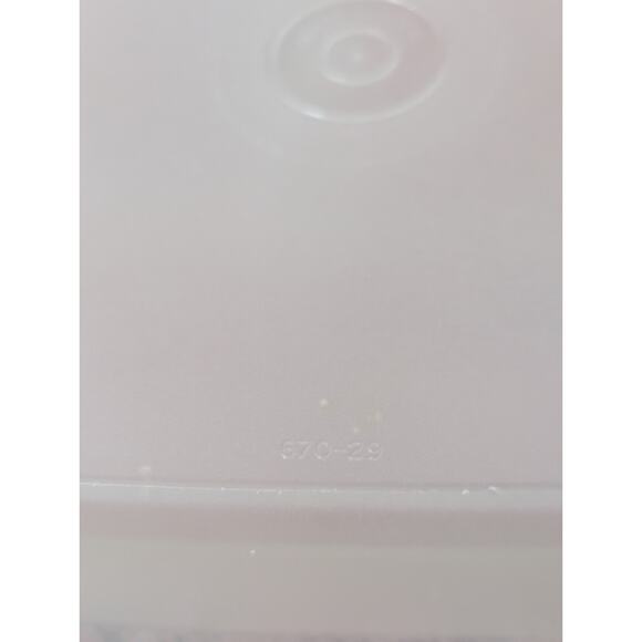 Vintage TUPPERWARE Clear Plastic Sandwich Container With Lids #670-29 #670-31 - Picture 5 of 7